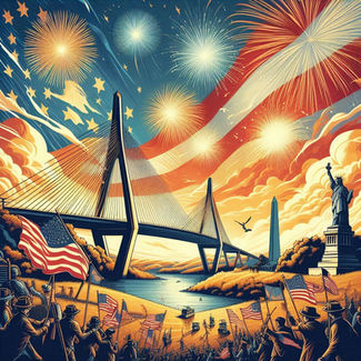 The Glow of Freedoms Light 1776