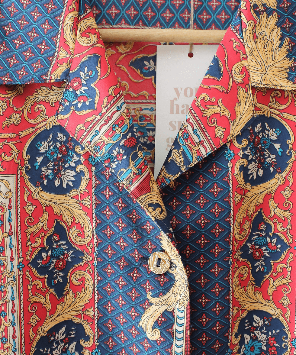 Thumbnail: Vintage Chains Print Shirt - (EU44)