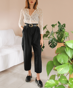 90s Vintage  Lace Blouse in White- Hazel Rey Vintage - athens Vintage online Store.png