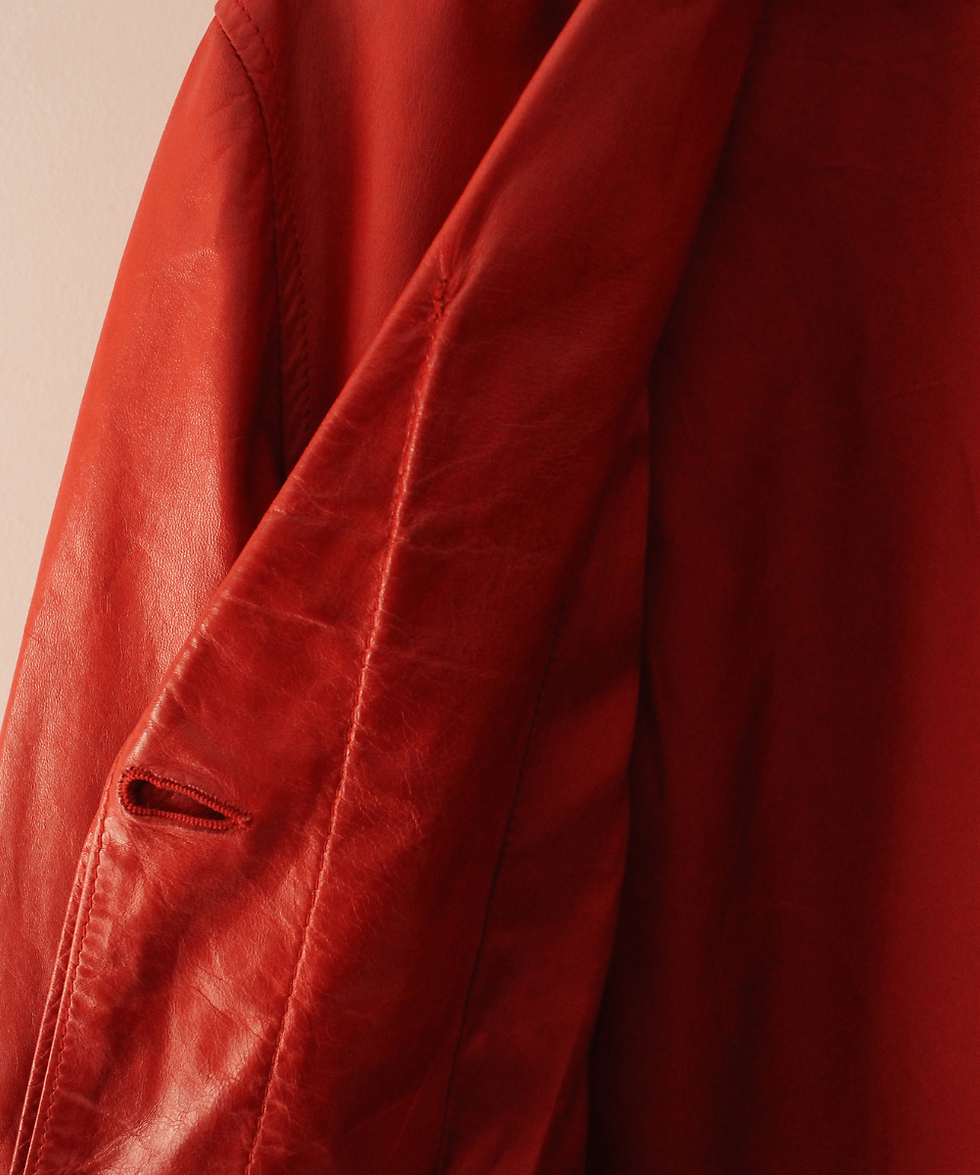 Thumbnail: 90s Designer Alberto Biani Leather Trenchcoat (EU46)