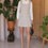 Thumbnail: Vintage Handmade Pleated Dress in Grey  - (EU38)
