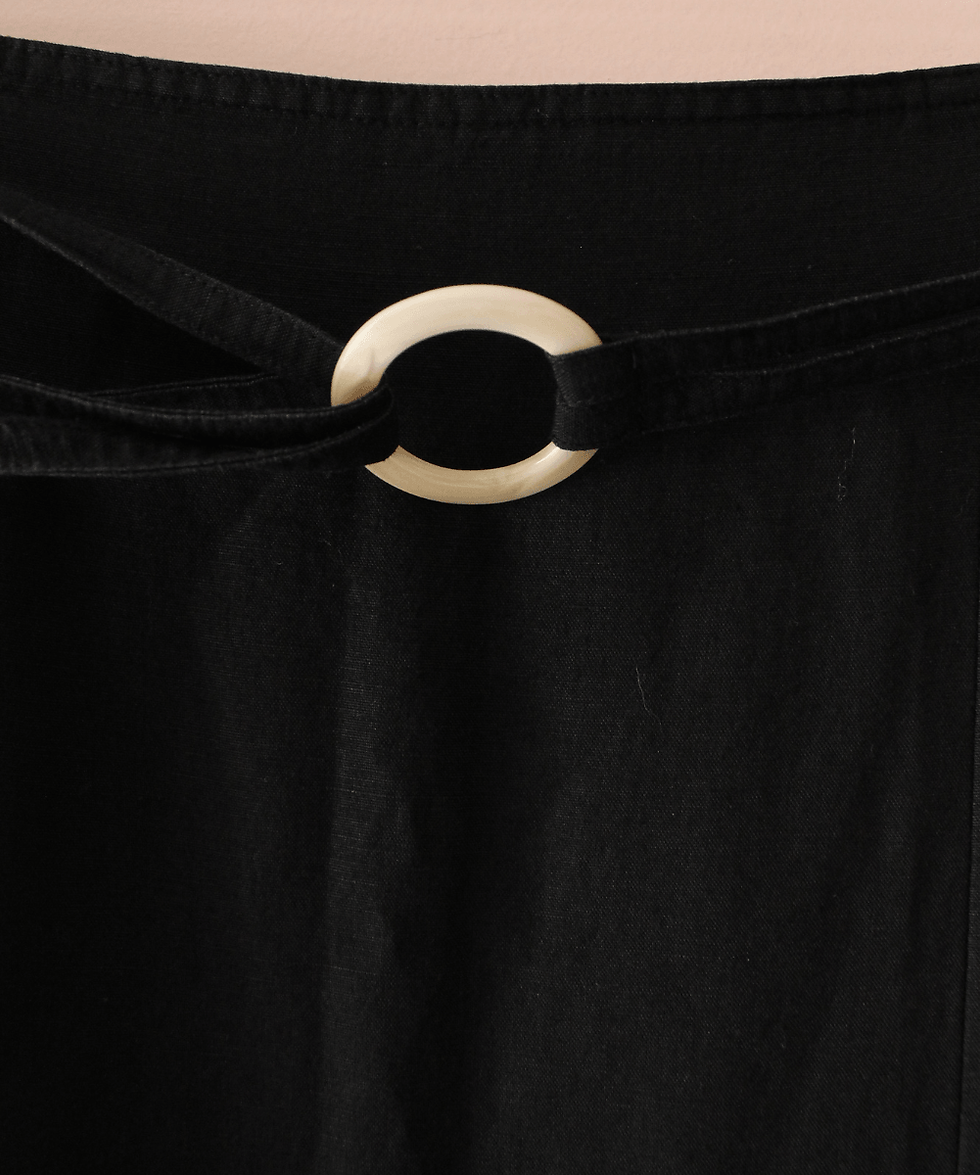 Thumbnail: 90s Minimalistic Skirt in Black  - (EU42)