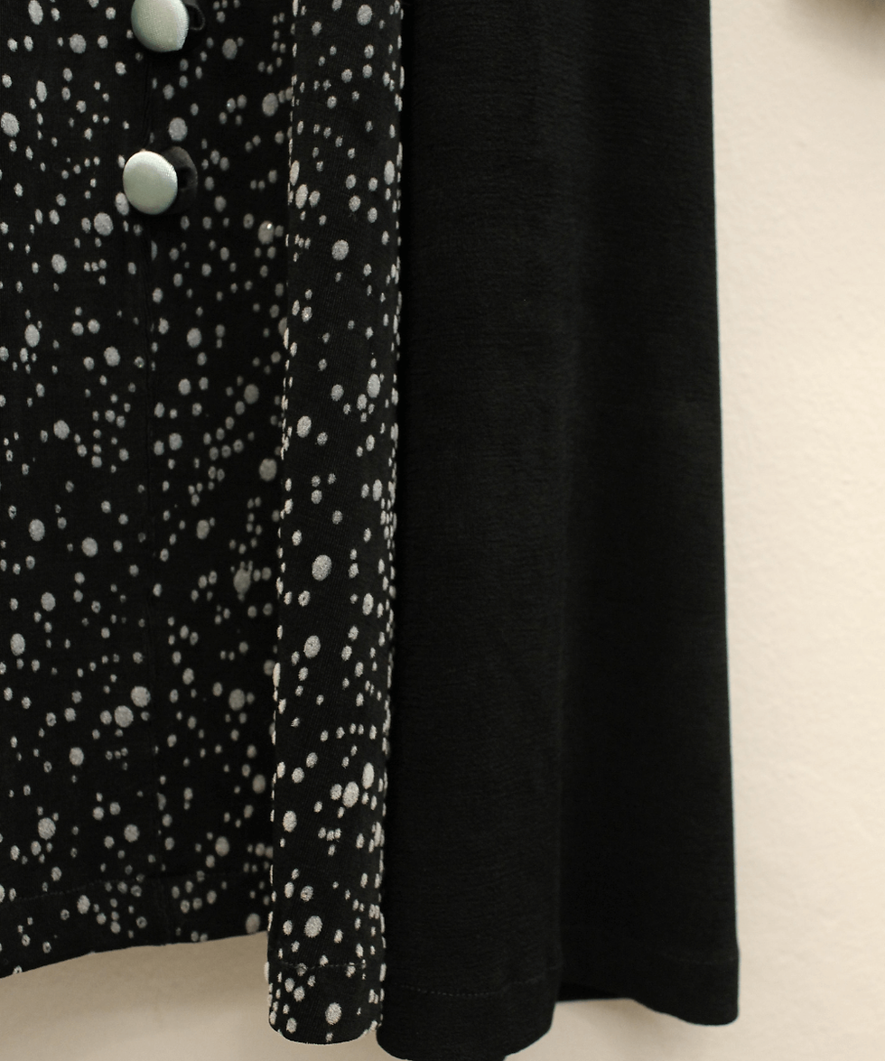 Thumbnail: Vintage Fit and Flare Black Dress  - (EU36 & EU38)