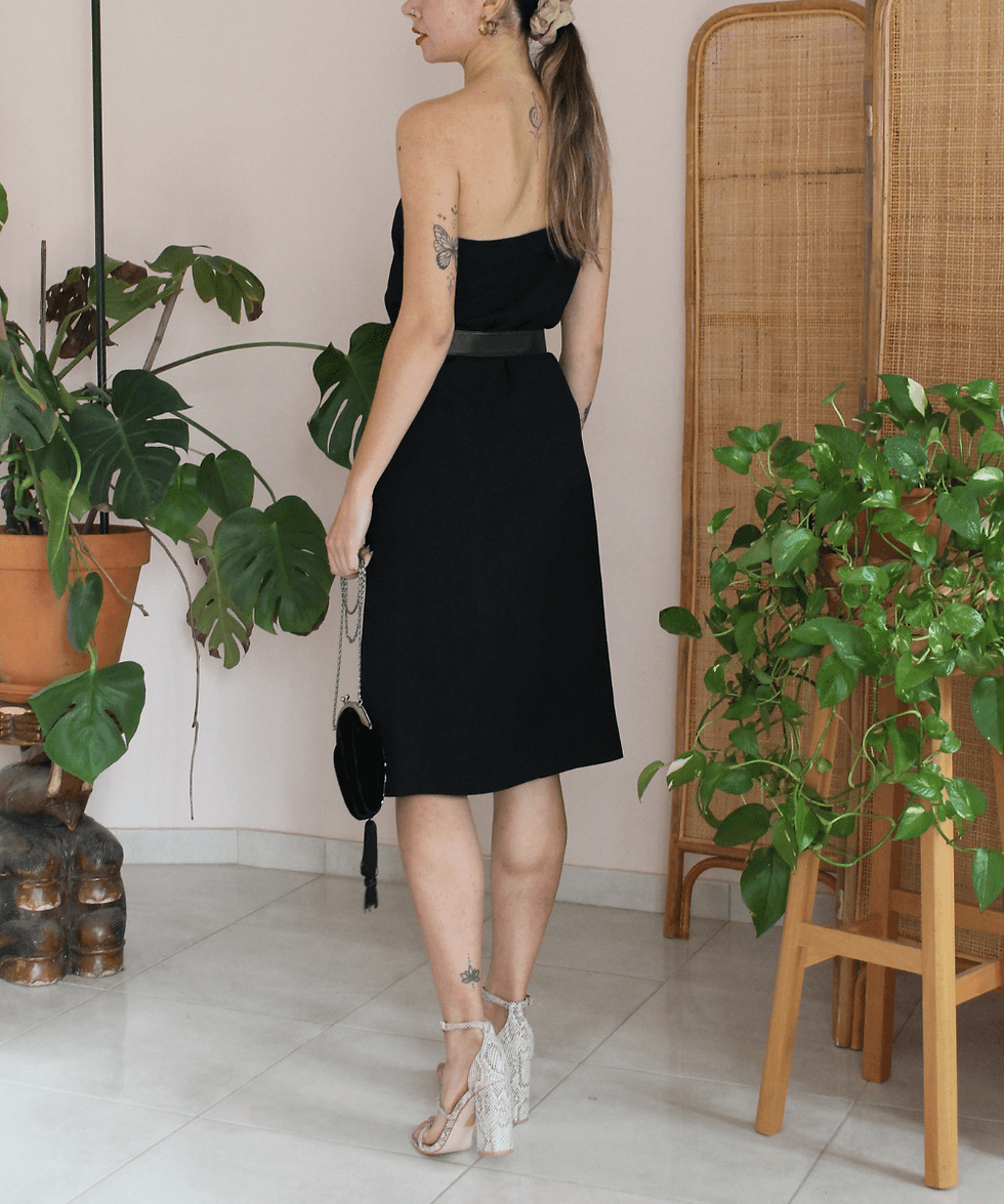 Thumbnail: Vintage Handmade Flower Strap Dress  - (EU40-42)