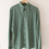 Thumbnail: 70s Vintage Handmade Dagger Collar Blouse in Green - (EU44)