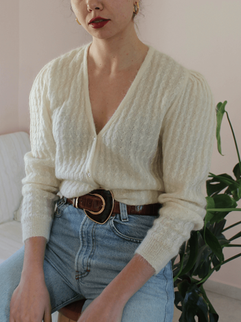 Vintage Sweater -Hazel  Rey Vintage - Athens Vintage Clothing Store Online