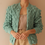 Thumbnail: Austrian Vintage Handmade Cardigan in Mint Blue - (EU44)