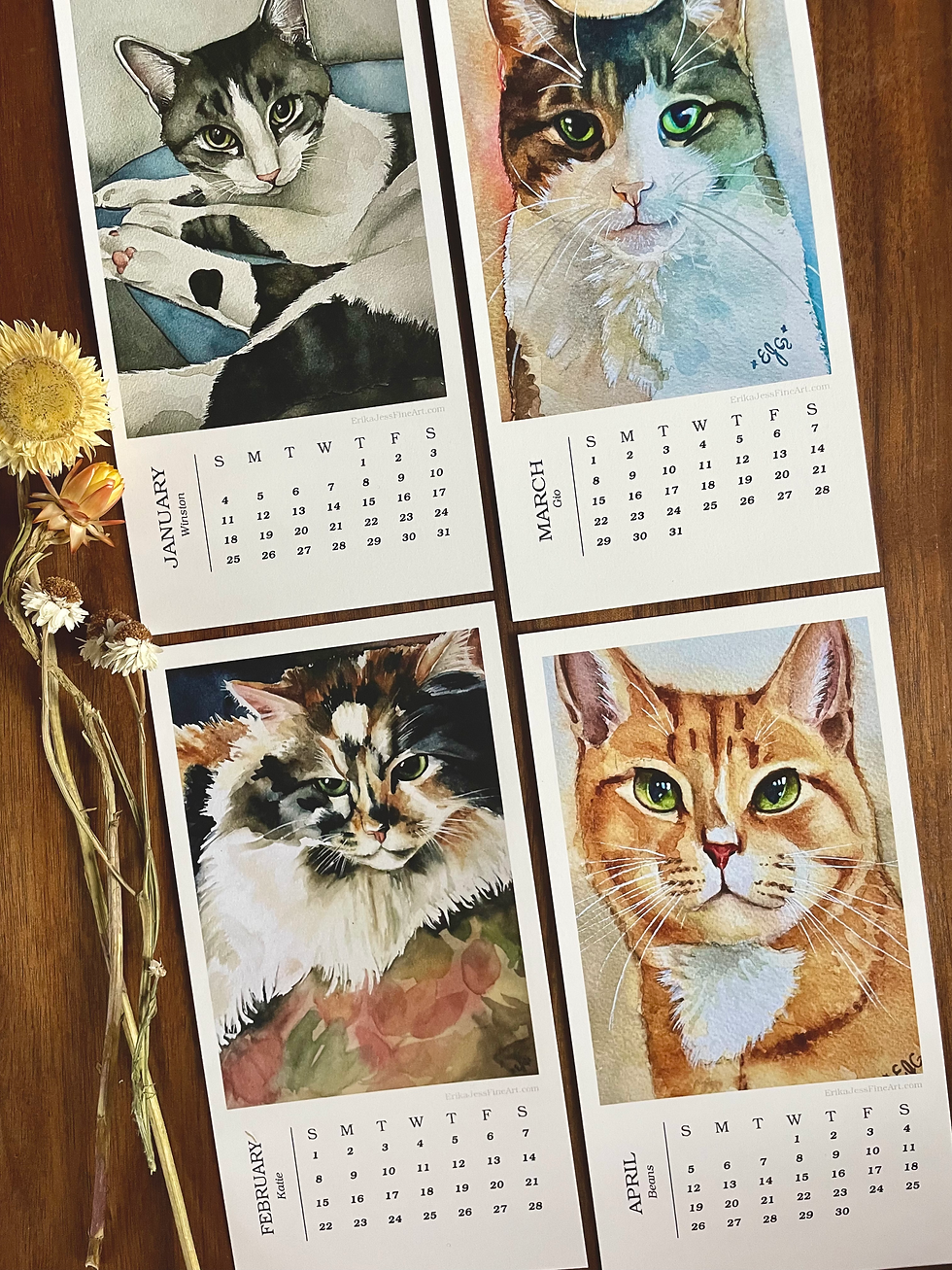 A Cat For All Seasons 2026 Desktop Calendar