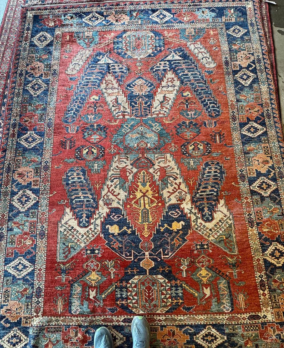 Afghan Kazak rug Boulder Colorado