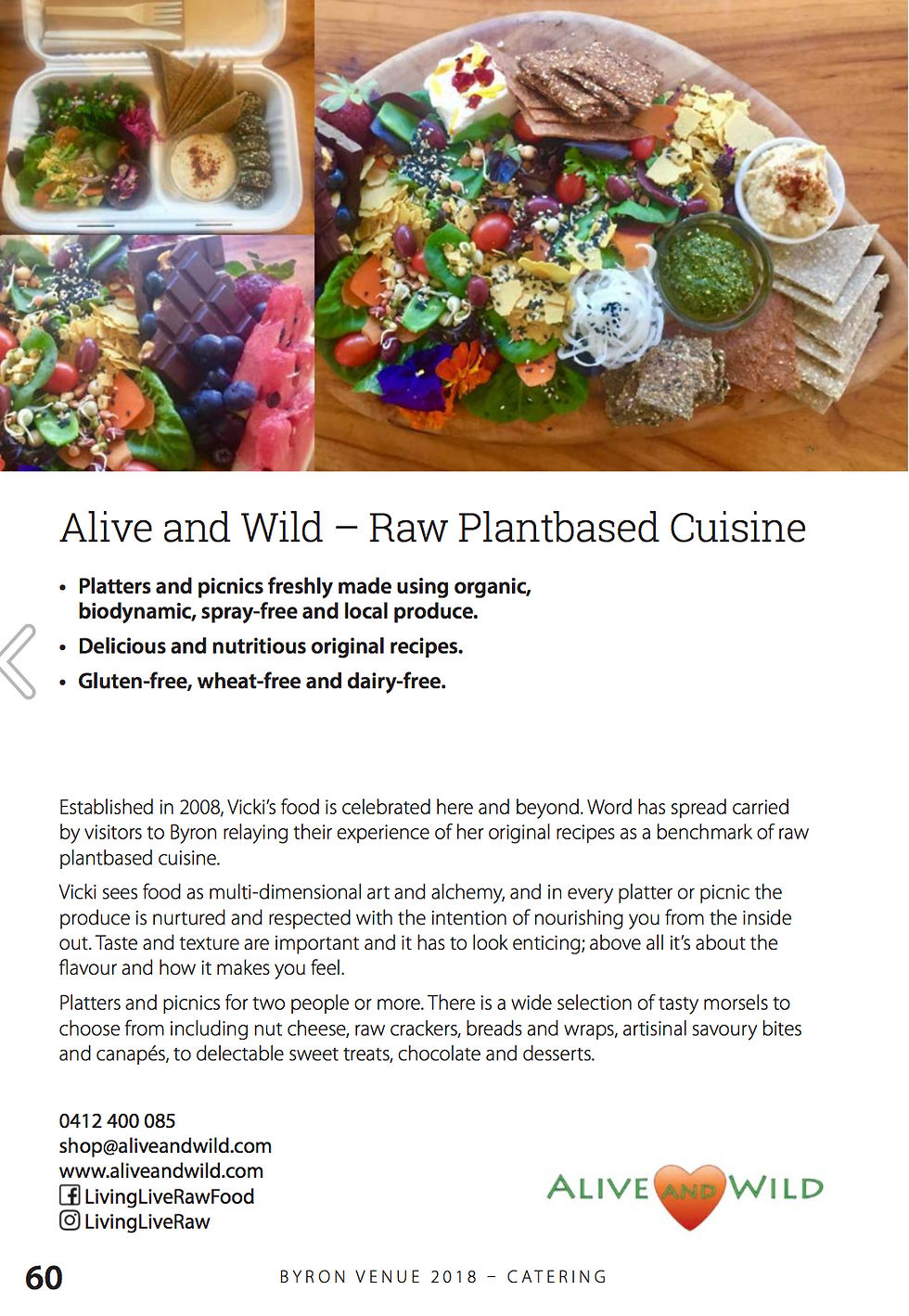 Alive and Wild Byron Venue 2018