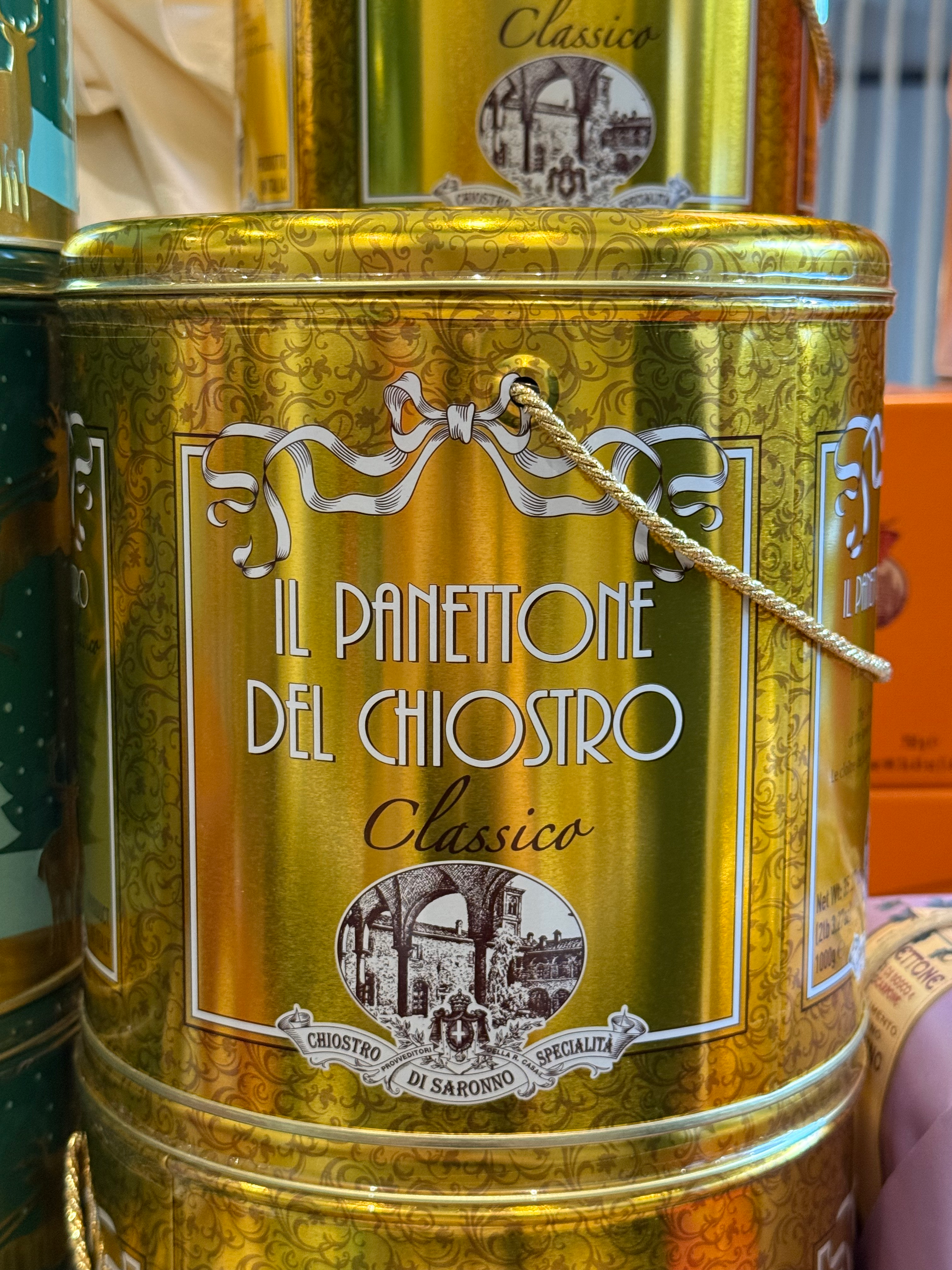Panettone Classic Gold Metal Tin 1kg