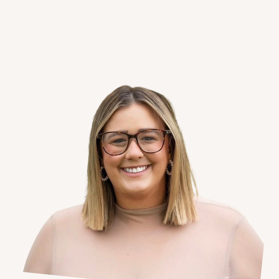 Smiling woman with glasses