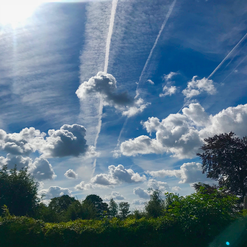 A Yorkshire snap of clouds, sunshine and beautiful blue sky