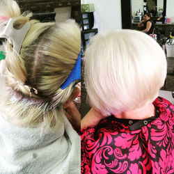 Beautiful platinum blonde I did today 😍