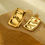 Thumbnail: Vintage Stainless Steel Earrings Ladies Accessories Jewelry