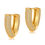 Thumbnail: Fashion women hoop earring with good quality jewelry gift brass luxury V earring