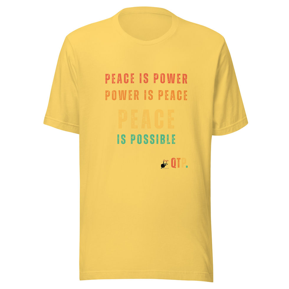 Thumbnail: #PeaceIsPower Unisex t-shirt