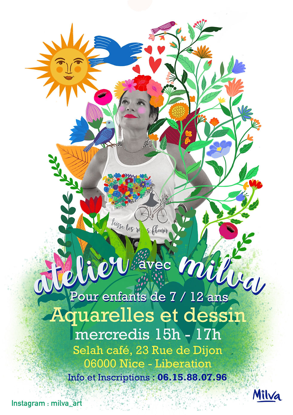 Atelier d'illustration avec aquarelle pour enfants