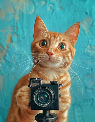 daria_01367_orange_cat_making_videos_turquoise_background_photo_cd74efc8-b6fe-4aa1-adf2-c6