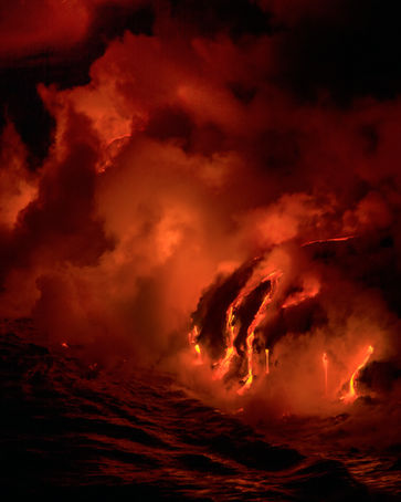 Kilauea lava vent, summer, 2016