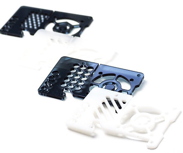 Housing of electronics, laser cutted in a specific shape