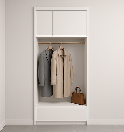 Garderobe offen