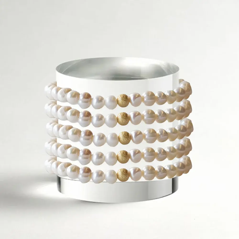 Pearl Beaded Bracelet 6mm