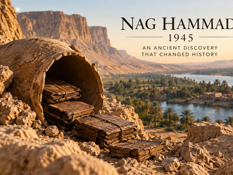 Ancient codices discovered near Nag Hammadi, Egypt in 1945