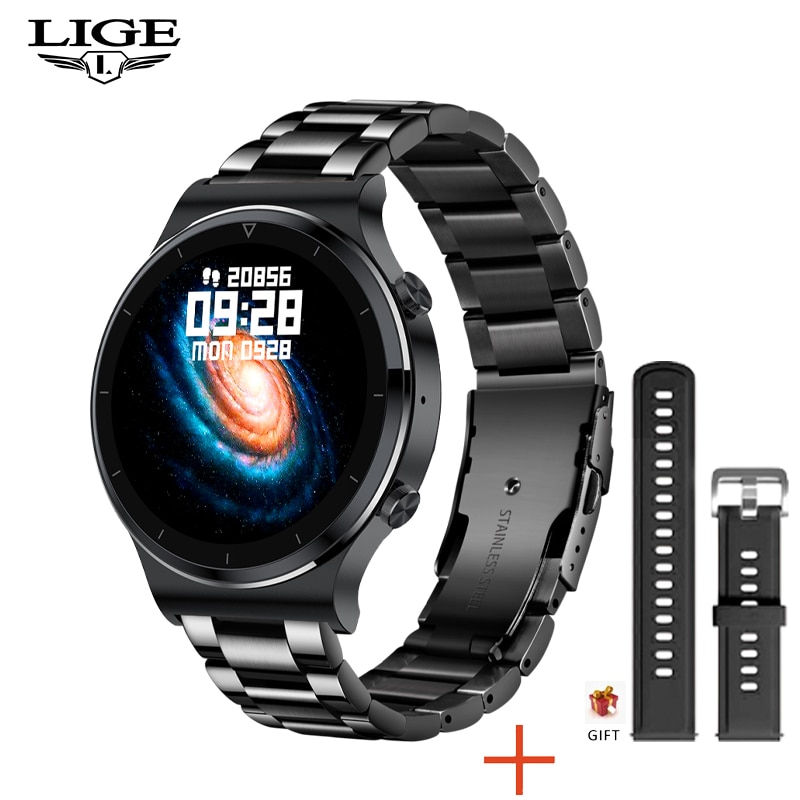 섬네일: Smart watch Men Heart rate Blood pressure Full touch screen sports Fitness 