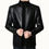 Thumbnail: Men Leather Jacket Stand Collar Plus Velvet Thick Warm Leather Jacket