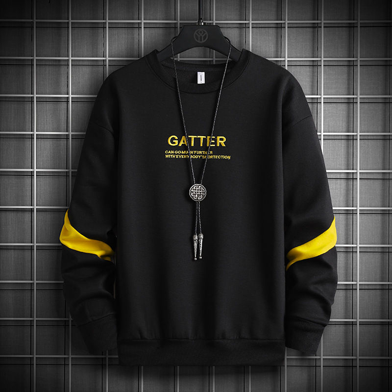 Miniaturbild: Men's Fashion Clothes Round Neck Embroidered Fashion Pullover Long Sleeves