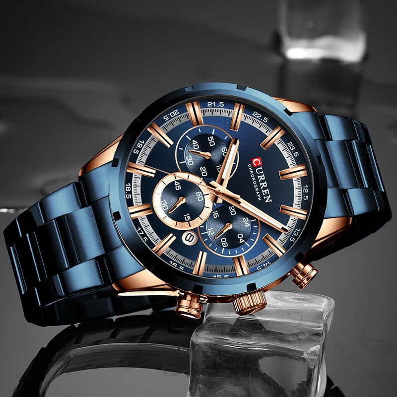 Miniaturbild: CURREN Men Watch Top Brand Luxury Sports Quartz Mens Watches Steel Waterproof 