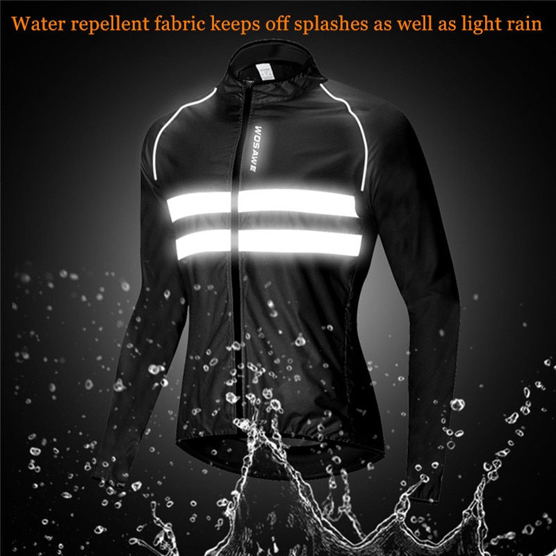 Miniaturbild: WOSAWE Ultralight Reflective Men's Cycling Jacket Long Waterproof Windproof