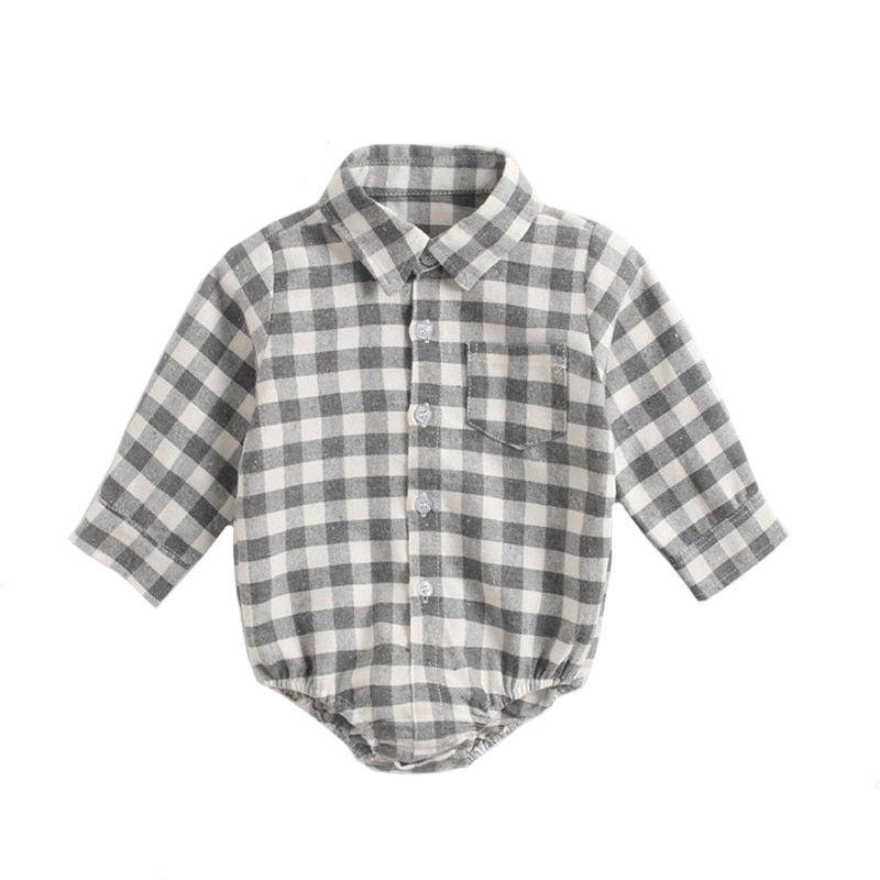 Miniature : Gentleman Plaid Clothing Newborn Twin Clothes Kids  Cotton Fashion Cotton 