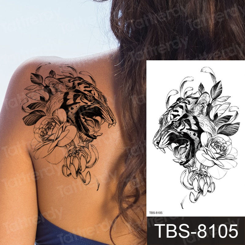Miniature : temporary tattoo phoenix dragon, animals tattoo for women girls arm shoulder 