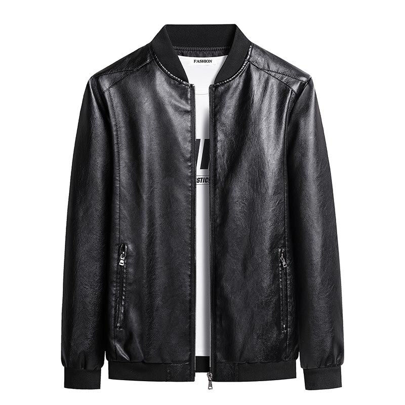섬네일: Faux Leather Cow Jacket Streetwear Coat Elegant Clothing