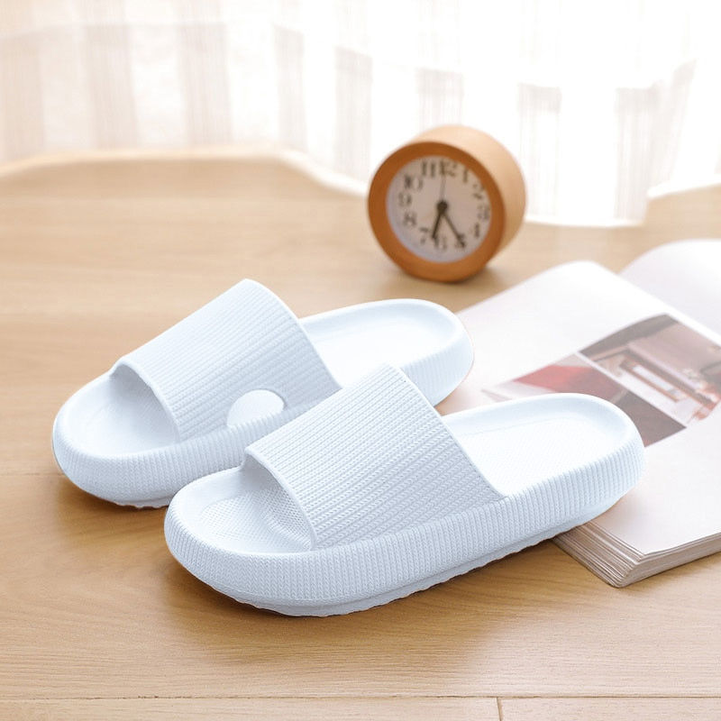 Miniaturbild: Thick Platform Bathroom Home Slippers Women Fashion Soft Sole EVA Indoor Slides 