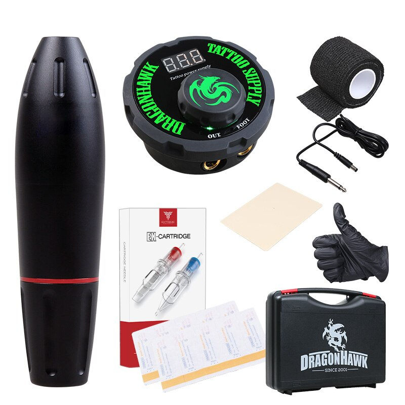 Miniature : Professional Tattoo Kit Rotary Pen Machine Mast Tattoo Set Permanent Makeup