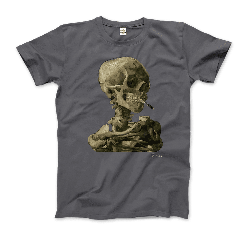 Thumbnail: Van Gogh Skull of a Skeleton With Burning Cigarette 1886 T-Shirt