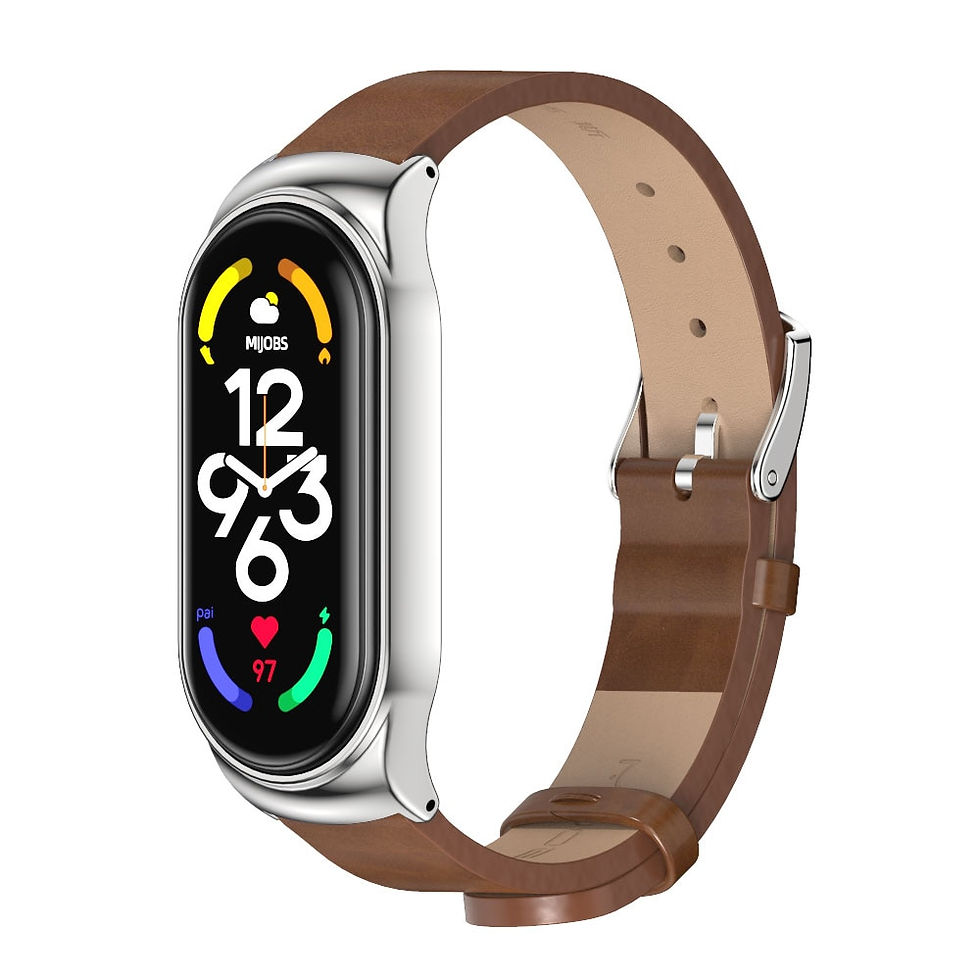 Thumbnail: Straps For Mi Band 7 6 5 4 3  Leather Mi Bend 4 Silicone Miband Bracelet Mi