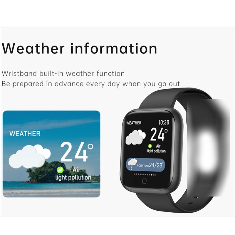 Thumbnail: Smart watch T80 upgrade waterproof T80S smart bracelet Activity Fitness tracker 