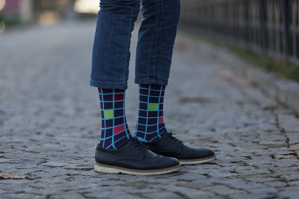 Miniaturbild: Men's Fashionable Blocks Socks