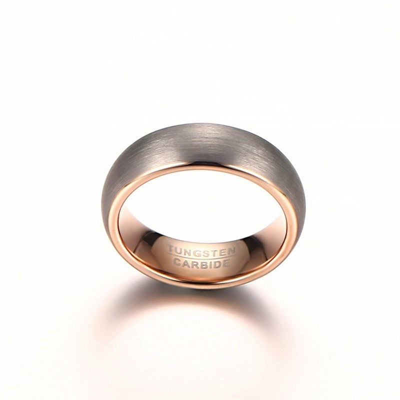 Miniature : Vnox Tungsten Rings for Men, Basic Wedding Engagement Band Brushed
