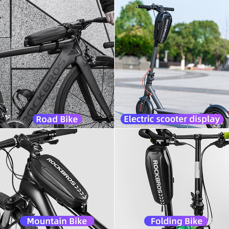 섬네일: ROCKBROS Universal Electric Scooter Head Handle Bag Hard Shell Bag 