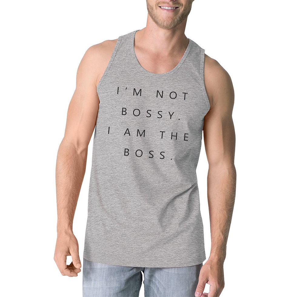 Thumbnail: I'm Not Bossy Mens Funny Saying Gym Tank Top Humorous Gift for Him