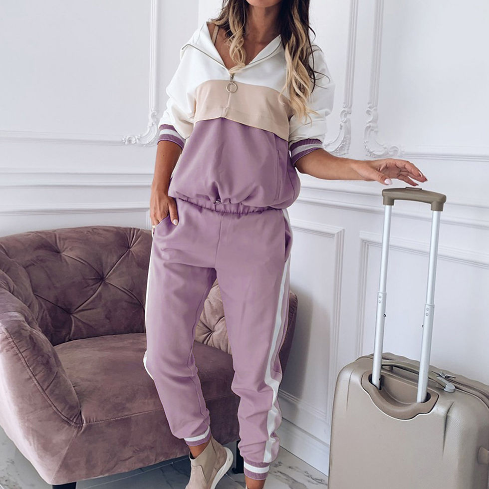 Thumbnail: Women's Autumn New Sports And Leisure Suit Two-piece Set