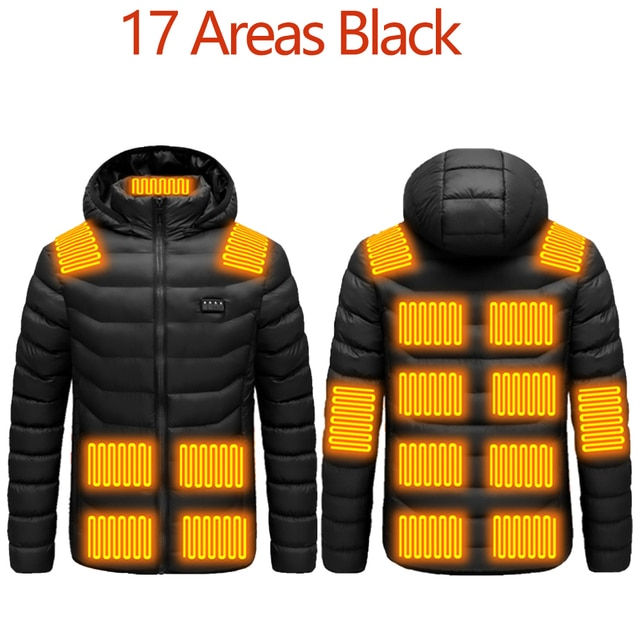 Miniaturbild:  USB Heating Jackets Smart Thermostat Color Hooded Heated Clothing Waterproof 