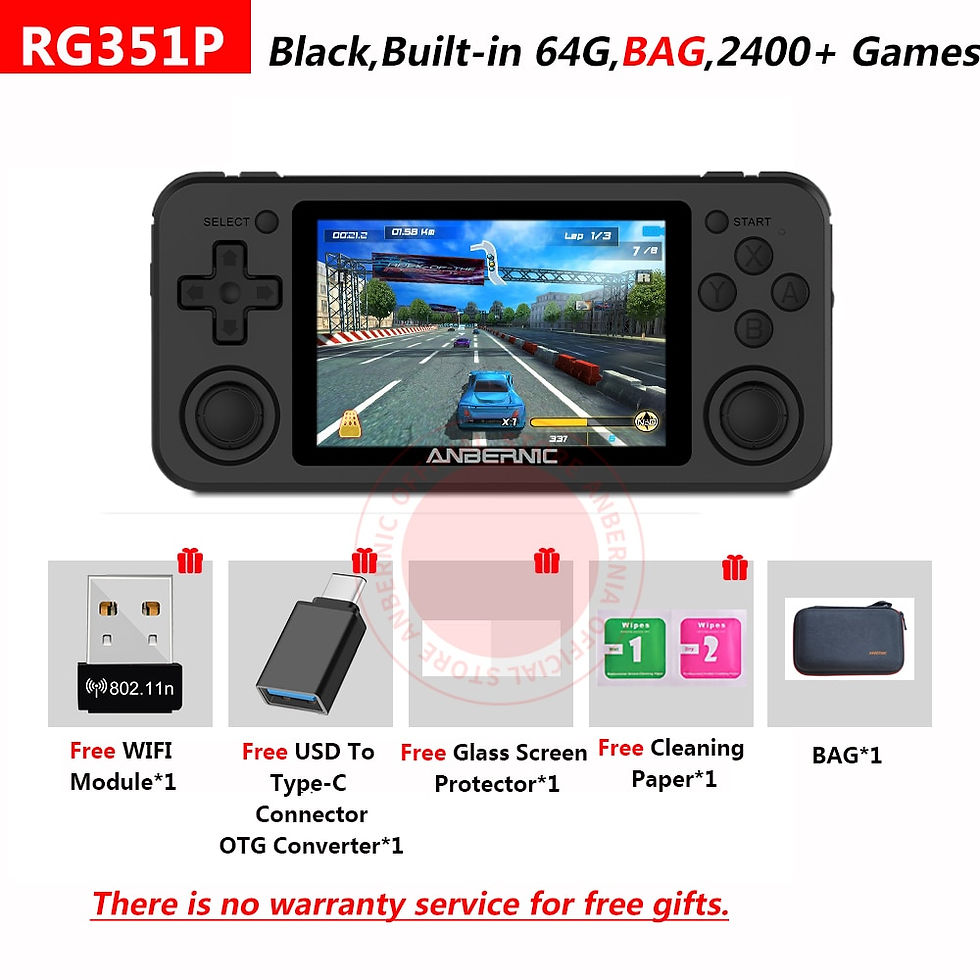 Miniaturbild: RG351P ANBERNIC  Retro Game PS1 RK3326 64G Open Source System 3.5 inch 