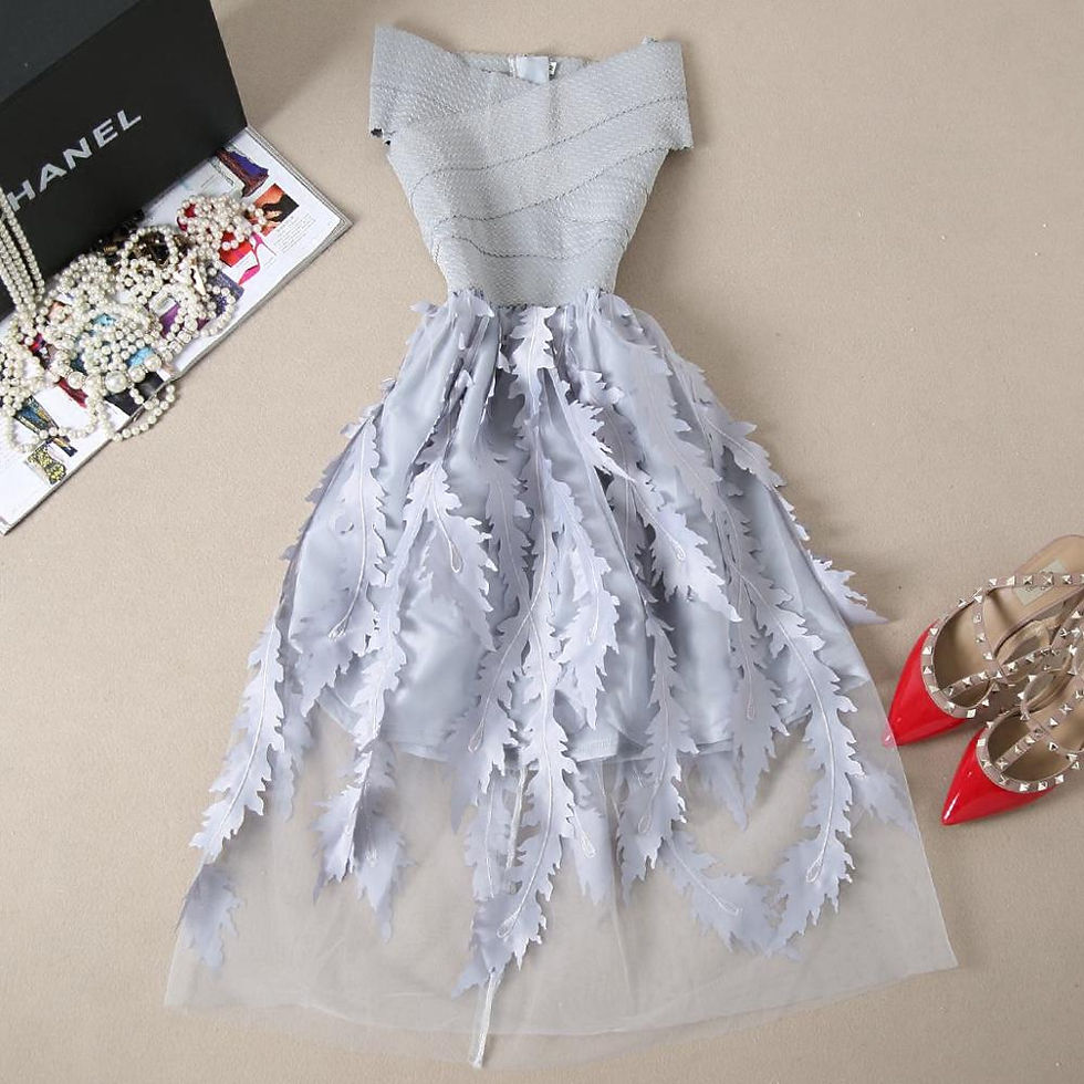 Miniature : Young Gee Women Lace Bandage Patchwork Stretch Elegant Dress Vintage Floral