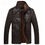 Thumbnail: Leather Jacket Men Coats Outerwear Men Business Faux Fur Male Jacket Fleece